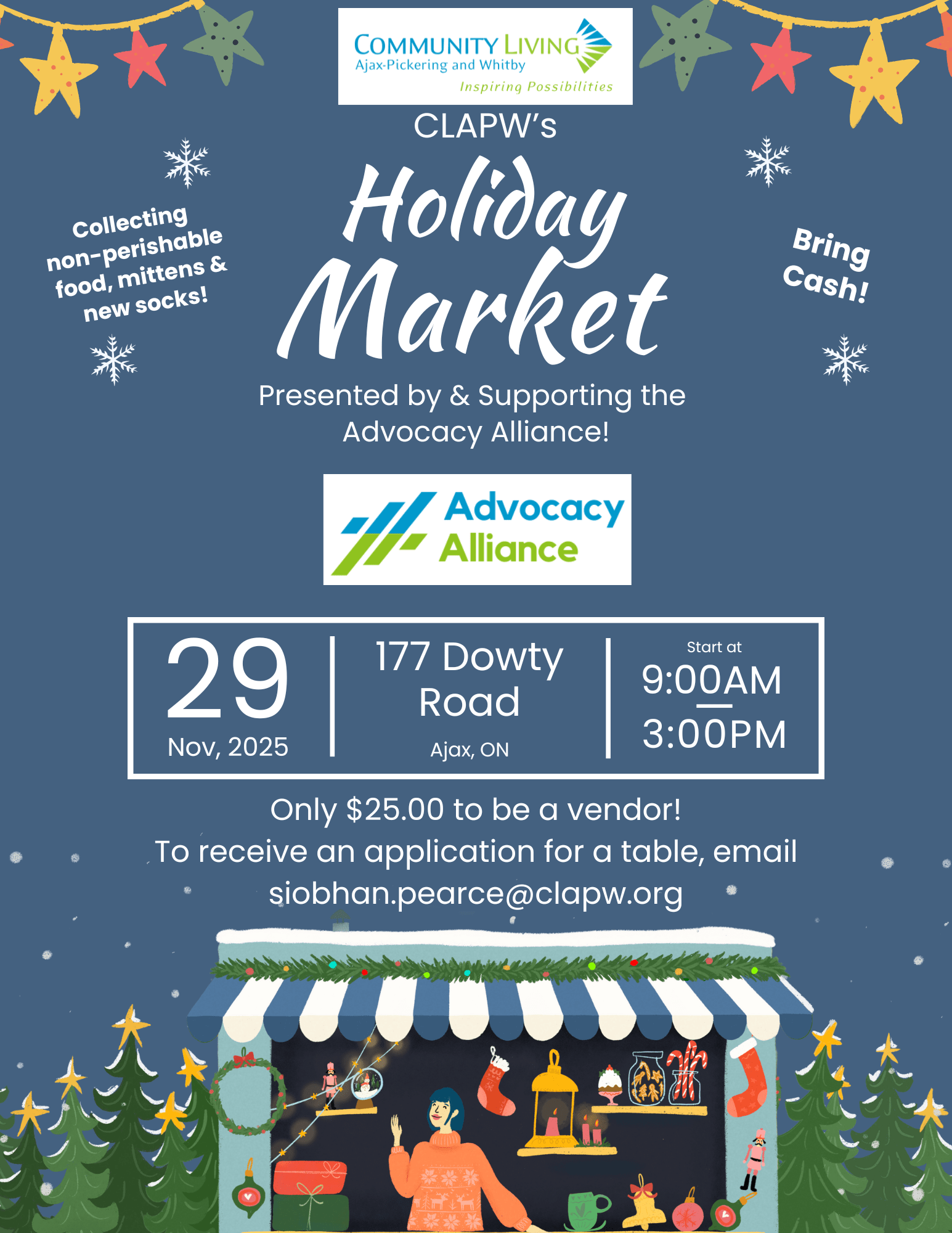 Community Living Ajax-Pickering and Whitby Holiday Market Flyer