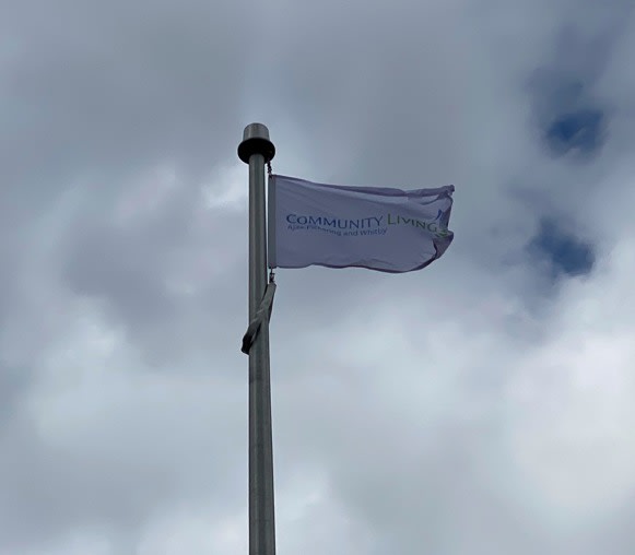 CLAPW Flag raising at Durham Regional HQ