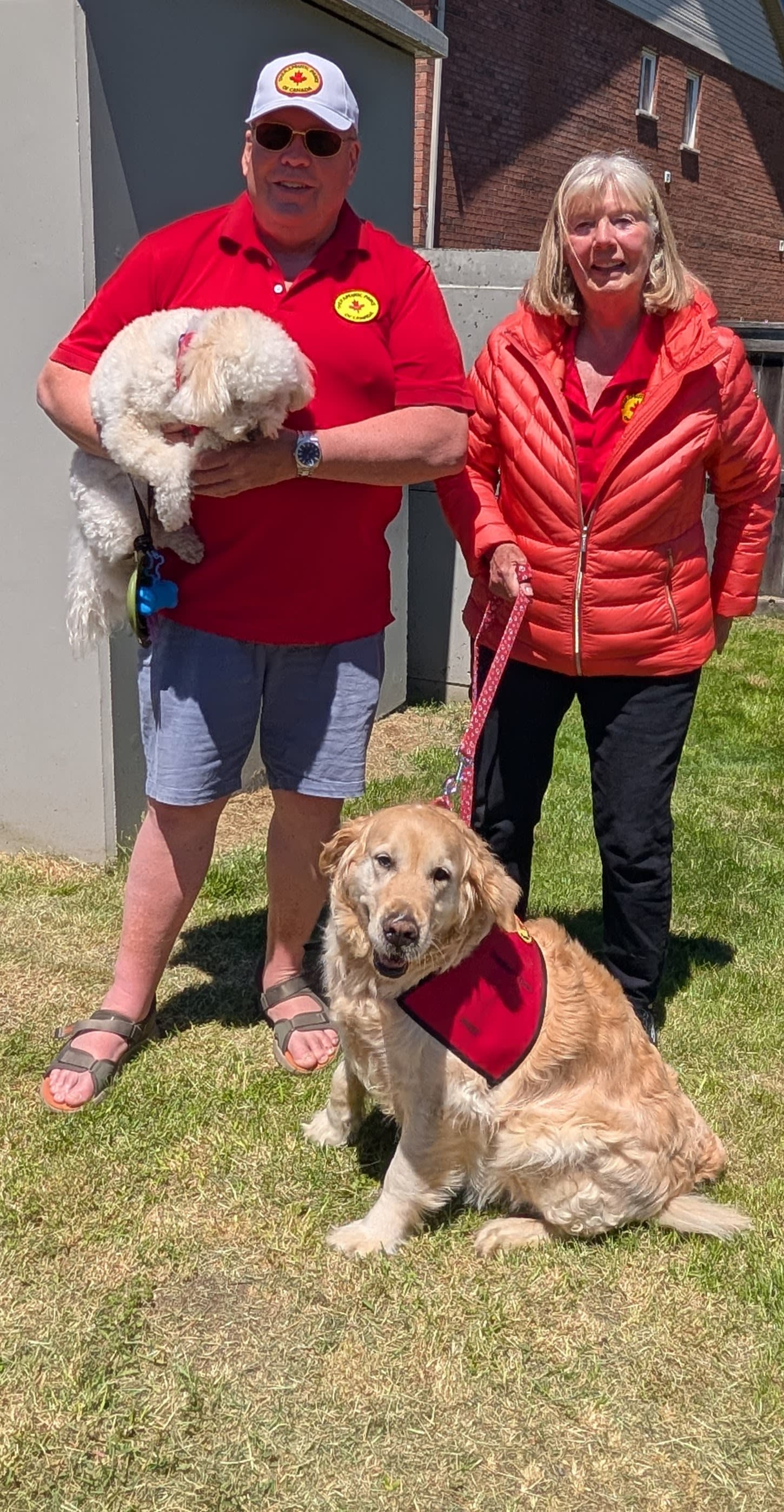 Therapy Dogs at Community Living Ajax-Pickering and Whitby BBQ